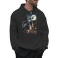 Boston Terrier Selfie Full Moon Flying Witch Halloween Dog Men Hoodie, Boston Terrier Halloween Gifts, trending gift