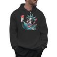 Boston Terrier Selfie Statue Of Liberty 4th Of July American Men Hoodie, American Boston Terrier Gifts, Boston Terrier 4th Of July Gifts, trending gift