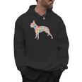 Boston Terrier Watercolor Flowers Men Hoodie, trending gift