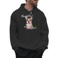 Brown Boston Terrier With Flowers And Feathers Men Hoodie, trending gift