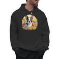 Cute Boston Terrier Spring Flower Garden Colorful Puppy Dog Men Hoodie, trending gift