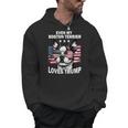 Even My Boston Terrier Loves Trump Trump Supporter Dog Lover Men Hoodie, trending gift