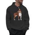 Red Boston Terrier Dog Men Hoodie, trending gift