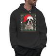 Ugly Xmas Sweater Santa Boston Terrier Dog Christmas For Men Women Kids Men Hoodie, Boston Terrier Christmas Gifts, trending gift