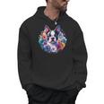 Watercolor Floral Boston Terrier Mama Dog Lover Mother's Day Men Hoodie, trending gift