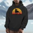 Boston Terrier Bostie Sunset Retro Dog Pet Mom Dad Men Hoodie, Couple Gifts, Mom Gifts, Boston Terrier Dad Gifts, Boston Terrier Mom Gifts, funny design