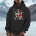 Boston Terrier Christmas Dogs Santa Reindeer Elf Men Hoodie, Boston Terrier Christmas Gifts, funny design