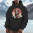 Boston Terrier Dog Japanese Style Samurai Dogs Men Hoodie, funny design