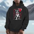 Boston Terrier Dog Valentine's Day Dog Owner Valentine Men Hoodie, funny design