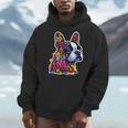 Boston Terrier Floral Vintage Dog Mom Distressed Men Women Kids Men Hoodie, Couple Gifts, Mom Gifts, Boston Terrier Mom Gifts, funny design