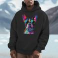Boston Terrier Lovers Pop Art Boston Terrier Men Hoodie, funny design