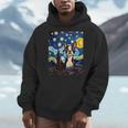 Boston Terrier Starry Night Van Gogh Art Men Hoodie, funny design