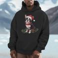 Cute Boston Terrier Dog Christmas Merry X-Mas Graphic Men Hoodie, Boston Terrier Christmas Gifts, funny design