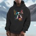Cute Boston Terrier Puppy Dog Art Lover Unique Painting For Men Women Kids Men Hoodie, funny design
