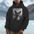 Dog Mom Dad Alien Selfie Boston Terrier UFO For Men Women Men Hoodie, Couple Gifts, Mom Gifts, Boston Terrier Dad Gifts, Boston Terrier Mom Gifts, funny design