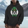 Green Boston Terrier Shamrock St Patricks Day Boston Terrier Men Hoodie, funny design