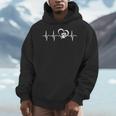 Heartbeat Dog Paw Men Hoodie, funny design