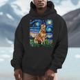 Red Heeler Starry Night Cattle Dog Colorful Art By Aja For Men Women Girls Kids Men Hoodie, funny design