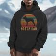 Retro Boston Terrier Dad Dog Owner Pet Bostie Father Men Hoodie, Couple Gifts, Boston Terrier Dad Gifts, funny design