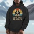 Vintage Boston Terrier Grandpa Dog Lovers Father's Day Men Hoodie, funny design