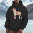 Vintage Floral Boston Terrier For Dog Lover Men Hoodie, funny design