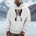 Boston Terrier Dog Wearing Crown For Men Women Girls Kids Men Hoodie, funny design