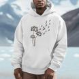 Boston Terrier Flower Fly Dandelion Dog Lover Dog Dad Men Hoodie, Couple Gifts, Boston Terrier Dad Gifts, funny design
