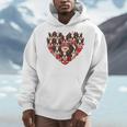 Boston Terrier Heart Valentine Boston Terrier Men Hoodie, funny design