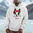 Boston Terrier Mum Dog Woman Idea Men Hoodie, funny design