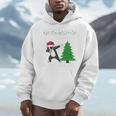 Boston Terrier Santa Hat Dabbing Around The Christmas Tree Men Hoodie, Boston Terrier Christmas Gifts, funny design