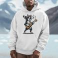 Dog Playing Guitar Singing Boston Terrier For Men Women Girls Kids Men Hoodie, funny design