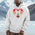 Retro Heart Boston Terrier Dog Vintage Valentine Men Hoodie, funny design