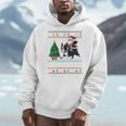 Xmas Tree Lighting Santa Riding Boston Terrier Christmas Men Hoodie, Boston Terrier Christmas Gifts, Boston Terrier Riding Gifts, funny design