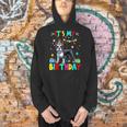 My Birthday Colorful Costume Boston Terrier Party Men Hoodie, gift for family, gift for coworker