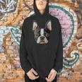 Boston Terrier Cute Puppy Face Dog Lover Pet Owner Men Hoodie, gift for family, gift for coworker