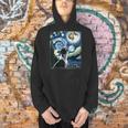 Boston Terrier Dog Art Van Gogh Starry Night Boston Terrier Men Hoodie, gift for family, gift for coworker