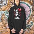 Boston Terrier Dog Valentine's Day Dog Owner Men Hoodie, gift for family, gift for coworker