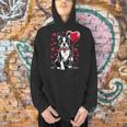 Boston Terrier Dog Valentine's Day Dog Owner Valentine Men Hoodie, gift for family, gift for coworker