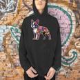 Boston Terrier Floral Dog Lover Vintage Distressed For Men Women Kids Men Hoodie, gift for family, gift for coworker