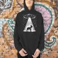 Boston Terrier Mom Dad Dog Alien UFO For Men Women Men Hoodie, Boston Terrier Mom Hoodies, Boston Terrier Dad Hoodies, gift for family, gift for coworker