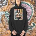 Boston Terrier Ramen Noodles Japanese Art Retro Ocean Waves Men Hoodie, gift for family, gift for coworker