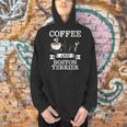 Boston Terrier Shirt Coffee And Boston Terrier Cute Dog For Men Women Girls Kids Men Hoodie, gift for family, gift for coworker