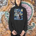 Boston Terrier Van Gogh Starry Night Men Hoodie, gift for family, gift for coworker