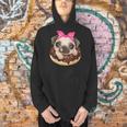 Cute Pug Shirt Donut Girls Dog Men Hoodie, gift for family, gift for coworker