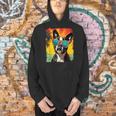 Dog Boston Terrier Hawaiian Men Hoodie, gift for family, gift for coworker