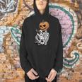 Halloween Skeleton Boston Terrier Men Hoodie, Boston Terrier Halloween Hoodies, gift for family, gift for coworker