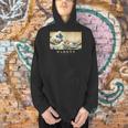 Surfing Boston Terrier Kanagawa Wave Japanese Dog For Men Women Kids Men Hoodie, gift for family, gift for coworker