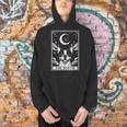 Tarot Card Vintage Crescent Moon Boston Terrier Dog Mom Men Hoodie, Boston Terrier Mom Hoodies, Boston Terrier Tarot Hoodies, gift for family, gift for coworker