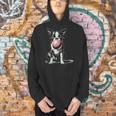 Vintage Boston Terrier Blowing Bubble Gum American Gentleman Men Hoodie, American Boston Terrier Hoodies, gift for family, gift for coworker