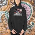 Vintage Boston Terrier Dad American Flag Father's Day Men Hoodie, Boston Terrier Dad Hoodies, American Boston Terrier Hoodies, gift for family, gift for coworker
